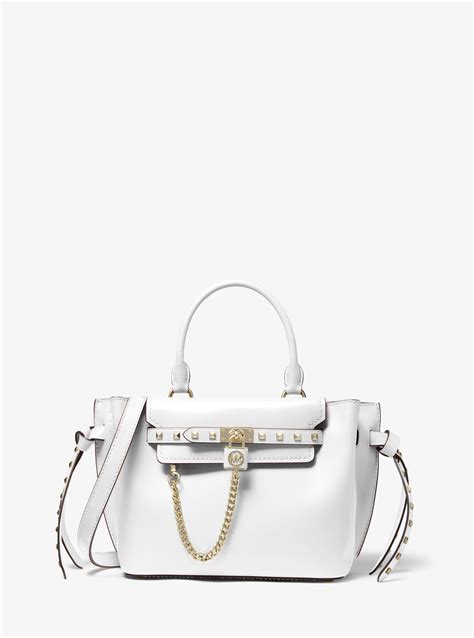 michael kors white studded hamilton bag|Michael Kors Hamilton bag outlet.